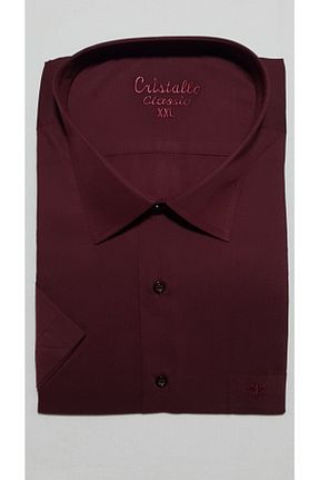 پیراهن سایز بزرگ زرشکی مردانه سایز بزرگ Cristallo - کد 87182203