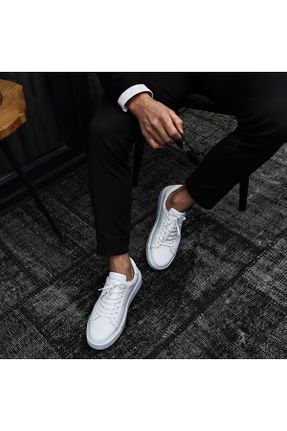کفش کژوال سفید مردانه چرم طبیعی کد 311871601