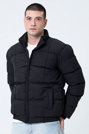 کاپشن مشکی مردانه رگولار GAREN - کد 662030330