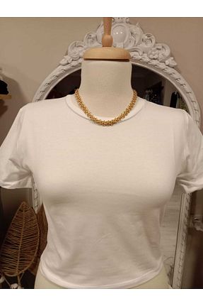 گردنبند استیل ( فولاد ) طلائی زنانه استیل (فولاد) MADAME MELEK - کد 662073604
