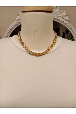 گردنبند استیل ( فولاد ) طلائی زنانه استیل (فولاد) MADAME MELEK - کد 662073604