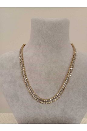 گردنبند استیل ( فولاد ) طلائی زنانه استیل (فولاد) MADAME MELEK - کد 662089673