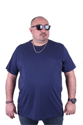 تی شرت آبی مردانه سایز بزرگ کد 656130768