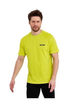 تی شرت زرد مردانه رگولار یقه خدمه پوشاک ورزشی کد 660187711