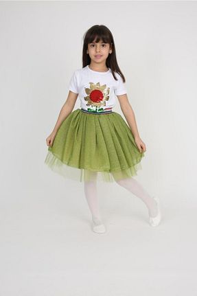 ست بالاتنه و پائین تنه سبز بچه گانه بافتنی Dıgıl Kids - کد 662734624