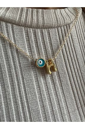 گردنبند جواهر طلائی زنانه روکش طلا Everglow Jewelry - کد 663698467