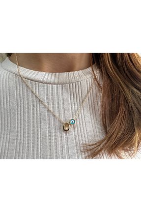 گردنبند جواهر طلائی زنانه روکش طلا Everglow Jewelry - کد 663708830