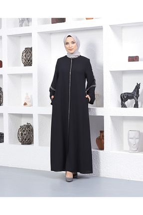 کلاه و ابایا مشکی زنانه مخلوط ویسکون KADEEM - کد 398168509