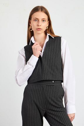ست بالاتنه و پائین تنه طوسی زنانه بافتنی Ortaya Çık - کد 654312993
