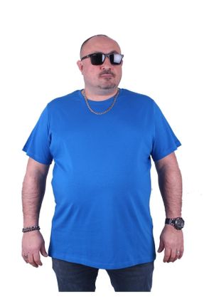 تی شرت سرمه ای مردانه سایز بزرگ کد 656336289