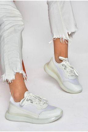 کفش اسنیکر سفید زنانه بند دار Fox Shoes - کد 660526595
