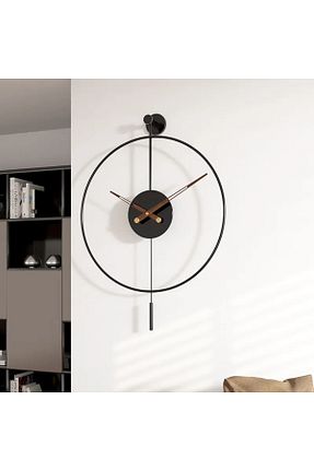 ساعت دیواری مشکی 50 * 75 MetaQuartz Aksesuar - کد 662726286