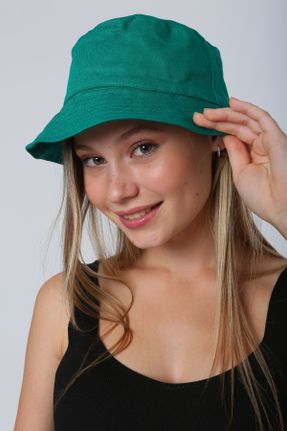 کلاه سبز زنانه پنبه (نخی) کد 290608549