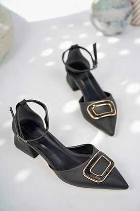 کفش پاشنه بلند کلاسیک مشکی زنانه ساتن bakacstore - کد 662853071