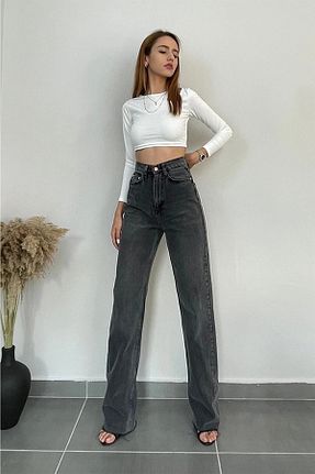 شلوار جین طوسی زنانه پاچه سوپر تنگ SANTA BELLA - کد 663139243
