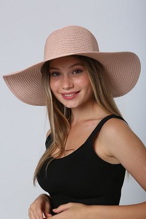 کلاه صورتی زنانه حصیر BALIENTE - کد 244615433