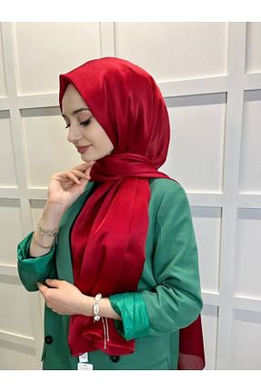 شال قرمز زنانه پلی استر Cosie - کد 662853899