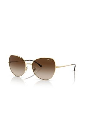 عینک آفتابی طلائی زنانه UV400 Vogue - کد 663005549