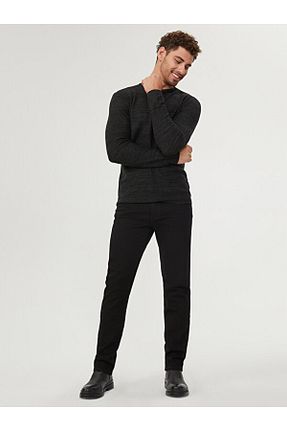 شلوار مشکی مردانه پنبه - الاستین Loft - کد 664314835