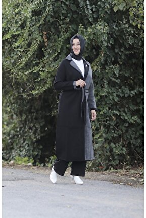 کت حجاب مشکی زنانه بدون آستر Zey&Ka Butik - کد 150578207