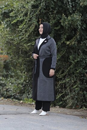 کت حجاب مشکی زنانه بدون آستر Zey&Ka Butik - کد 150578207