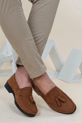 کفش کلاسیک قهوه ای مردانه نوبوک پاشنه کوتاه ( 4 - 1 cm ) پاشنه نازک کد 42200551