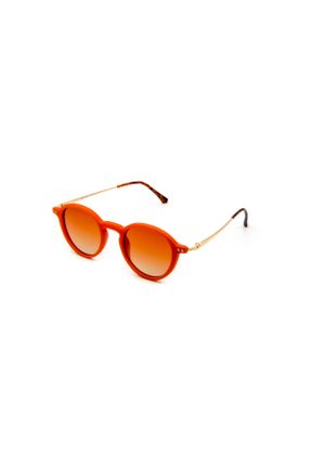 عینک آفتابی نارنجی زنانه 46 پلاریزه ترکیبی سایه روشن گرد کد 665141064
