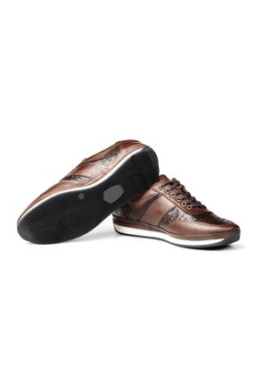 کفش کژوال قهوه ای مردانه چرم طبیعی پاشنه کوتاه ( 4 - 1 cm ) پاشنه ساده کد 138890066