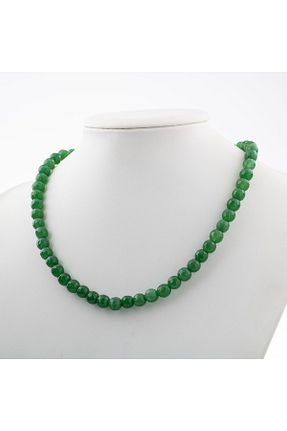 گردنبند جواهر سبز زنانه سنگ OSMANLI DOĞAL TAŞ - کد 665612726