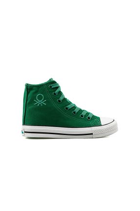 کفش اسنیکر سبز بچه گانه بند دار Benetton - کد 665629488