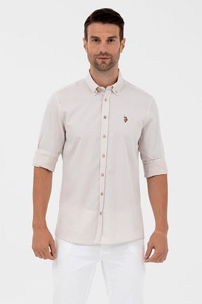 پیراهن طوسی مردانه اسلیم فیت U.S. Polo Assn. - کد 665213449
