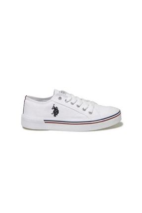 کفش اسنیکر سفید زنانه بند دار U.S. Polo Assn. - کد 664191862