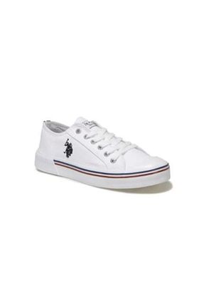 کفش اسنیکر سفید زنانه بند دار U.S. Polo Assn. - کد 664191862