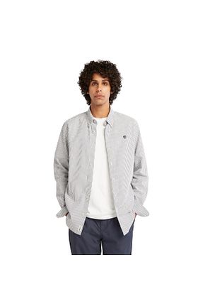 پیراهن طوسی مردانه تنگ Timberland - کد 664256374