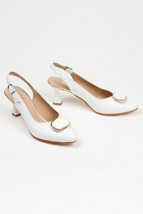 کفش پاشنه بلند کلاسیک سفید زنانه چرم مصنوعی mermaid shoes - کد 664900563