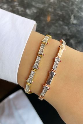 دستبند نقره صورتی زنانه 925 عیار Medcezir Silver - کد 302963935