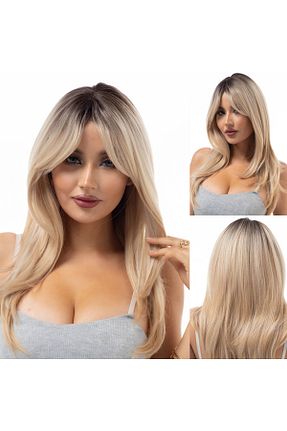 کلاه گیس زرد زنانه Fenomen Peruk - کد 665003285