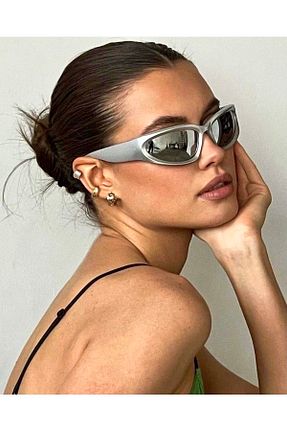 عینک آفتابی طوسی زنانه UV400 LOOKUP NEW - کد 665115328