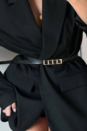 کمربند مشکی زنانه Liveyn Design - کد 665665471