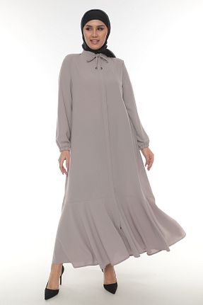 کلاه و ابایا قهوه ای زنانه مخلوط پلی استر JALİA - کد 665729533