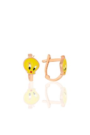 گوشواره نقره صورتی بچه گانه 925 عیار Bilsen Store - کد 665761778