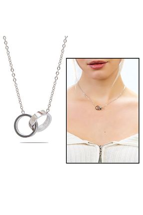 گردنبند استیل ( فولاد ) زنانه استیل (فولاد) Okyanus Silver - کد 666795727