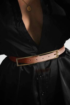 کمربند قهوه ای زنانه Liveyn Design - کد 665665482
