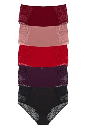 شورت سایز بزرگ زرشکی زنانه فاق بلند HNX - کد 647387787