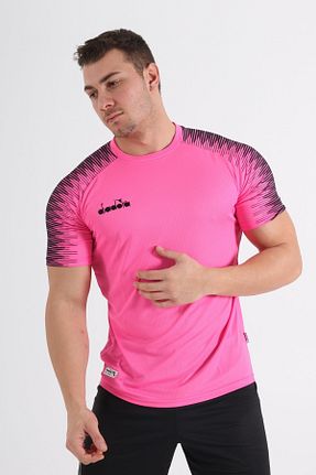 تیشرت اسپرت صورتی مردانه پلی استر Diadora - کد 665724770