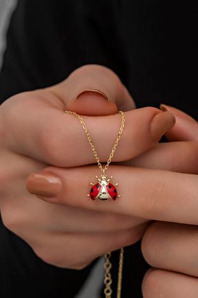 گردنبند نقره طلائی زنانه 925 عیار NEREZE - کد 268029262