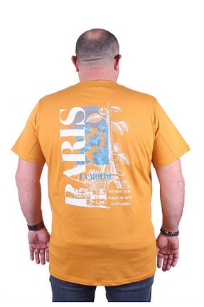 تیشرت سایز بزرگ زرد مردانه T-Shirt MocGrande - کد 665937182