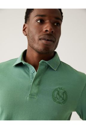 تی شرت سبز مردانه پنبه (نخی) کد 666241678