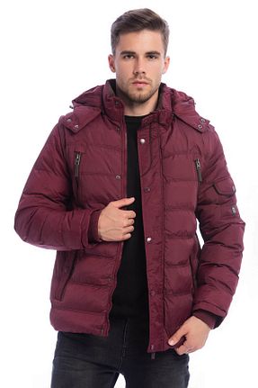 کاپشن زرشکی مردانه رگولار Dynamo - کد 3878691