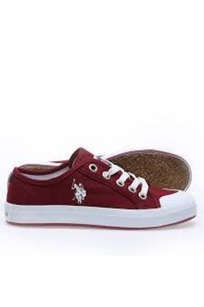 کفش اسنیکر زرشکی مردانه بند دار U.S. Polo Assn. - کد 88472838